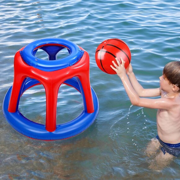 Inflatable Swimming Pool Basketball Hoop with 1 Ball - Picture 2 of 4